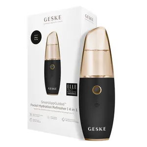 GESKE SmartAppGuided™ Facial Hydration Refresher | 4 in 1 | Water Atomizer | Moisturizing Spray Machine | Face Mister | Humidifier for Natural Glow | Reduce Redness & Dry Skin