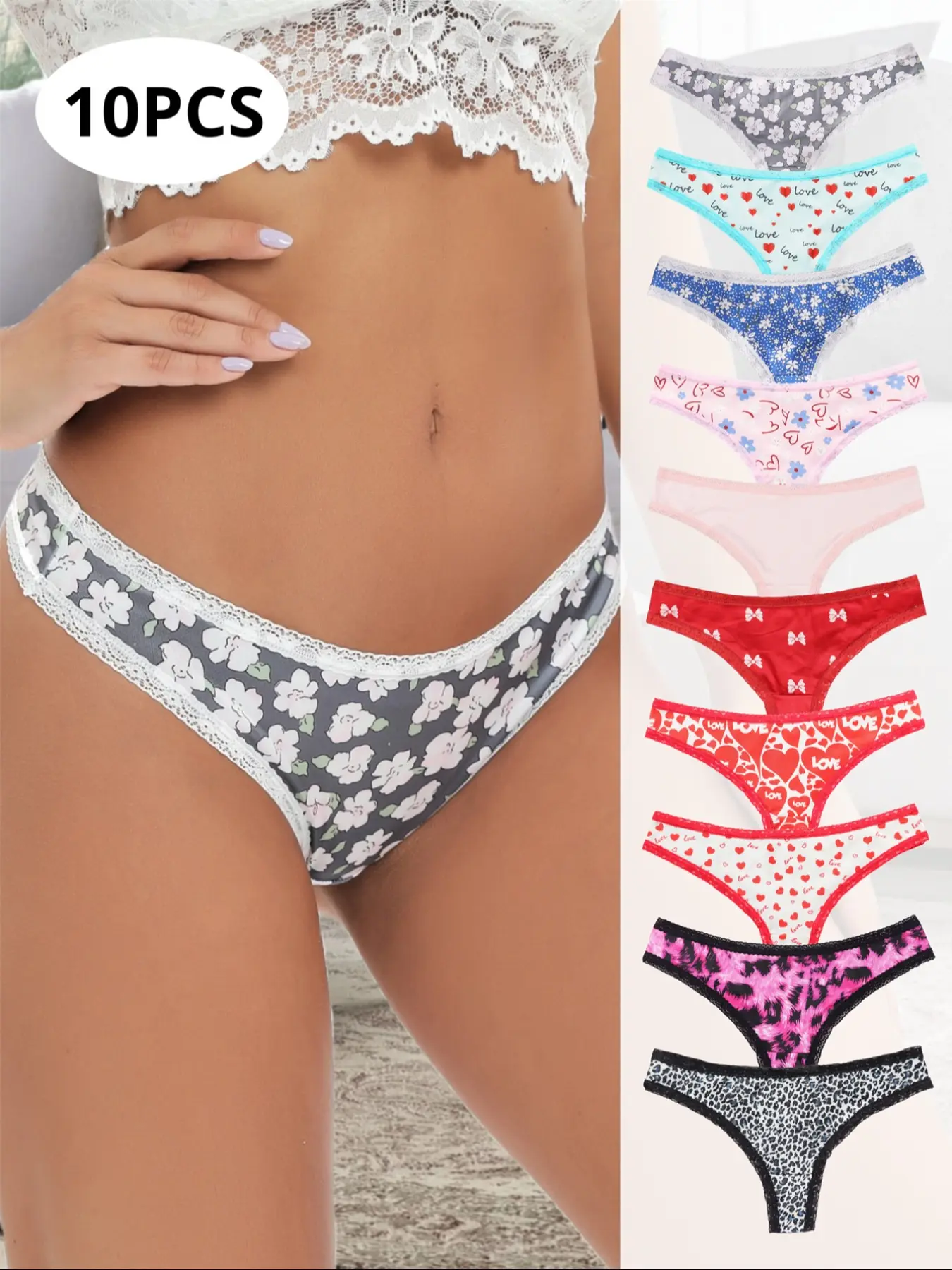 Morvia  Women's Seamless Underwear Set, Breathable Casual Fitted Panties, All-Over Halloween Pattern Design, Thin Fabric for Daily Wear, Underwear Undergarments