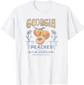 Trendy Georgia Peaches Vintage Poster T-Shirt