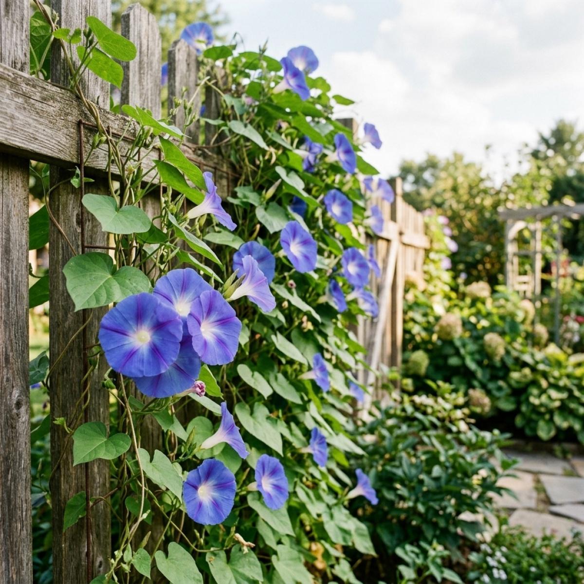 Premium Morning Glory Seeds High Germination Rate Easy to Plant for Garden Balcony Yard Decoration Annual Flowers Bonsai Seedlings DIY Garden