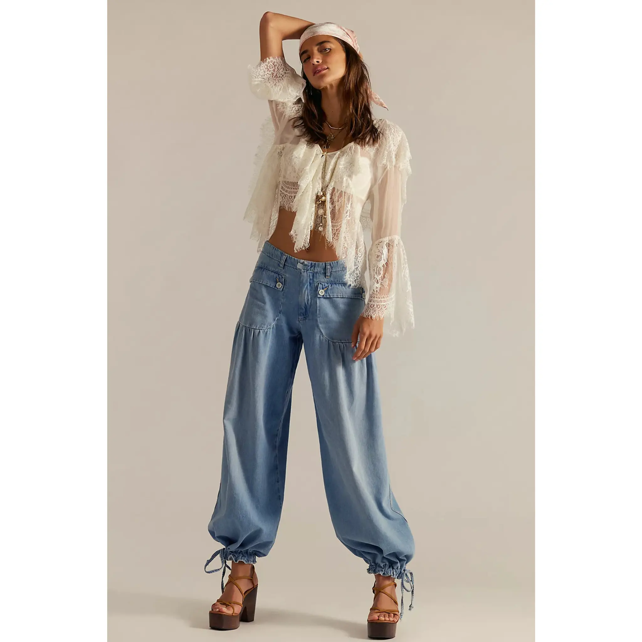 Free People: Lotus Jean in Bijou Blue