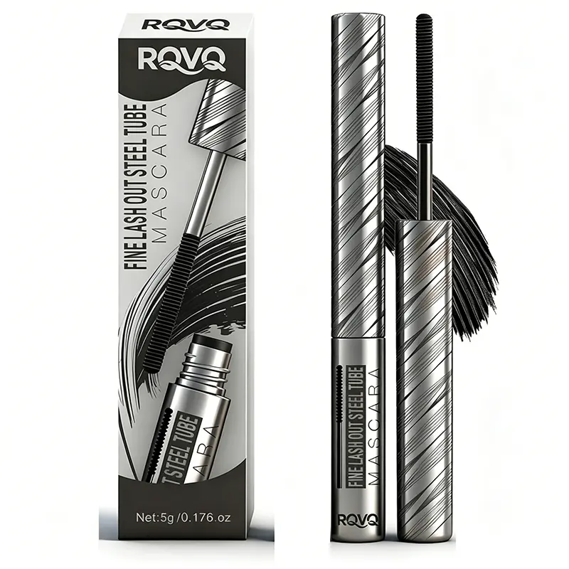 Waterproof Mascara with Precision Wand - Mascara Lashes, Longwear Formula, Natural Volume, Curl, Separation, Plumping, Non-Clumping, Smudge-Proof, Beginner-Friendly Lash Builder for Daily Wear & No-Makeup Look, Longwear Mascara