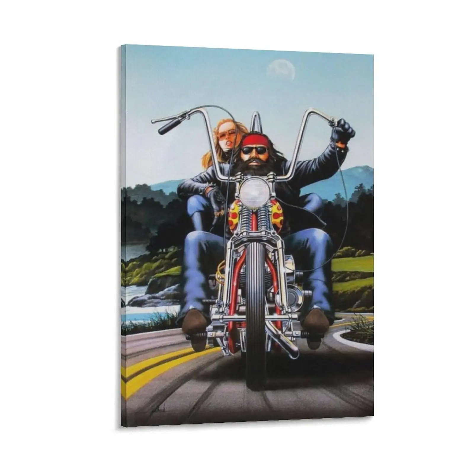 Motorcycle Rider Poster David Mann Picture Print 40 Canvas Poster Bedroom Decor Sports Landscape Office Room Decor Gift