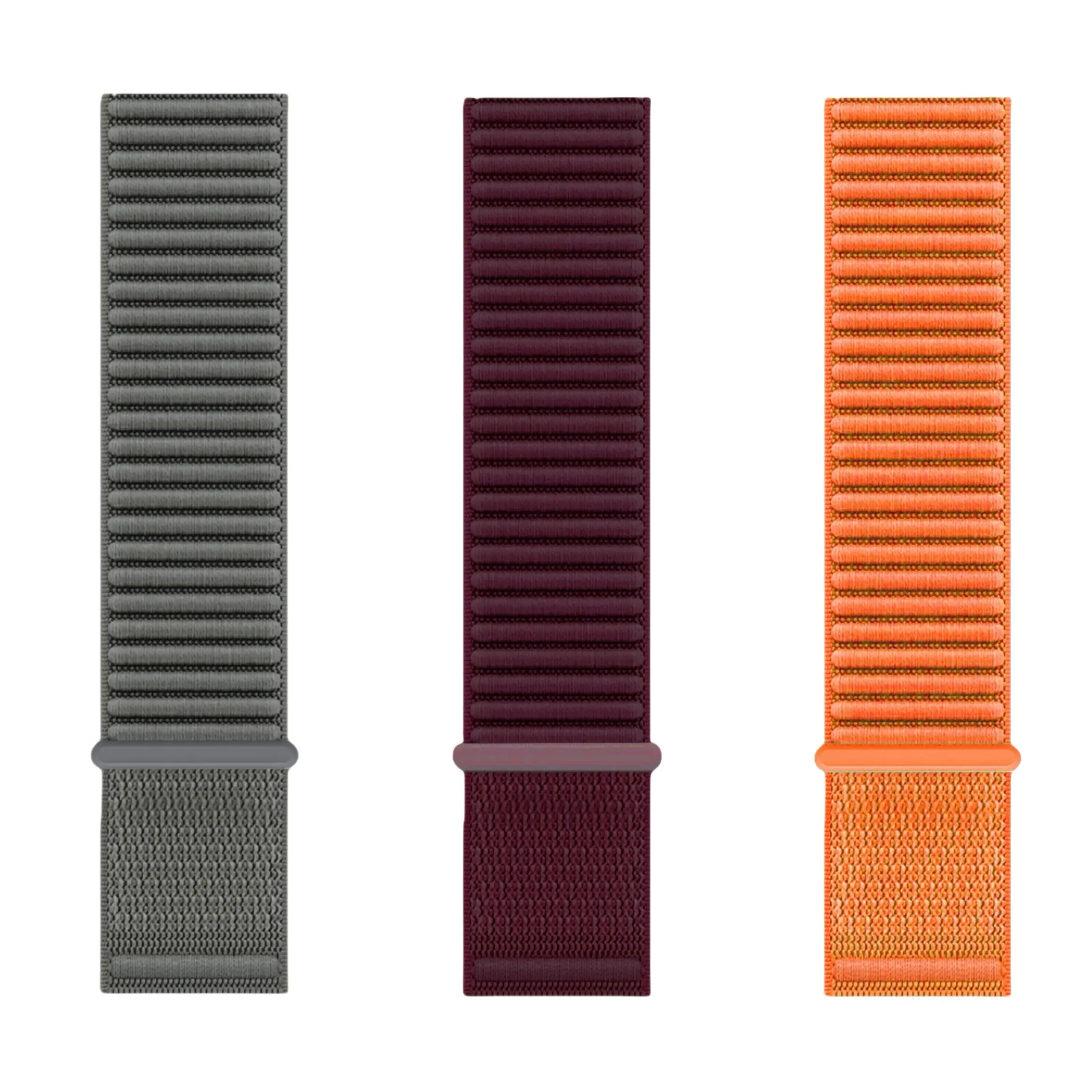 3PCS Combo Smart Watch Replacement Straps - Nylon Velcro-Fasten Sport Bands, Mountain Grain Workwear Design, Unisex Wearable Accessories for All Series (Fits 49mm/46mm/45mm/44mm/42mm/41mm/40mm/38mm), 3Pcs Combo A