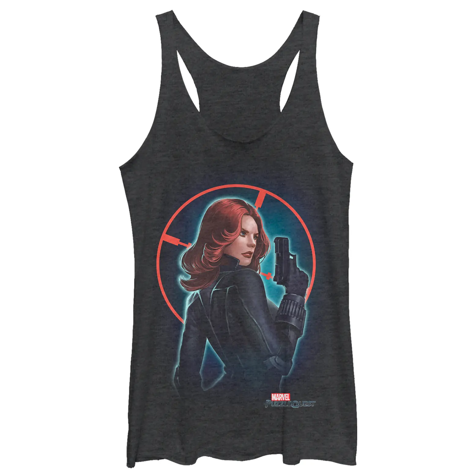 Women's Marvel Puzzle Quest Widow Racerback Tank Top