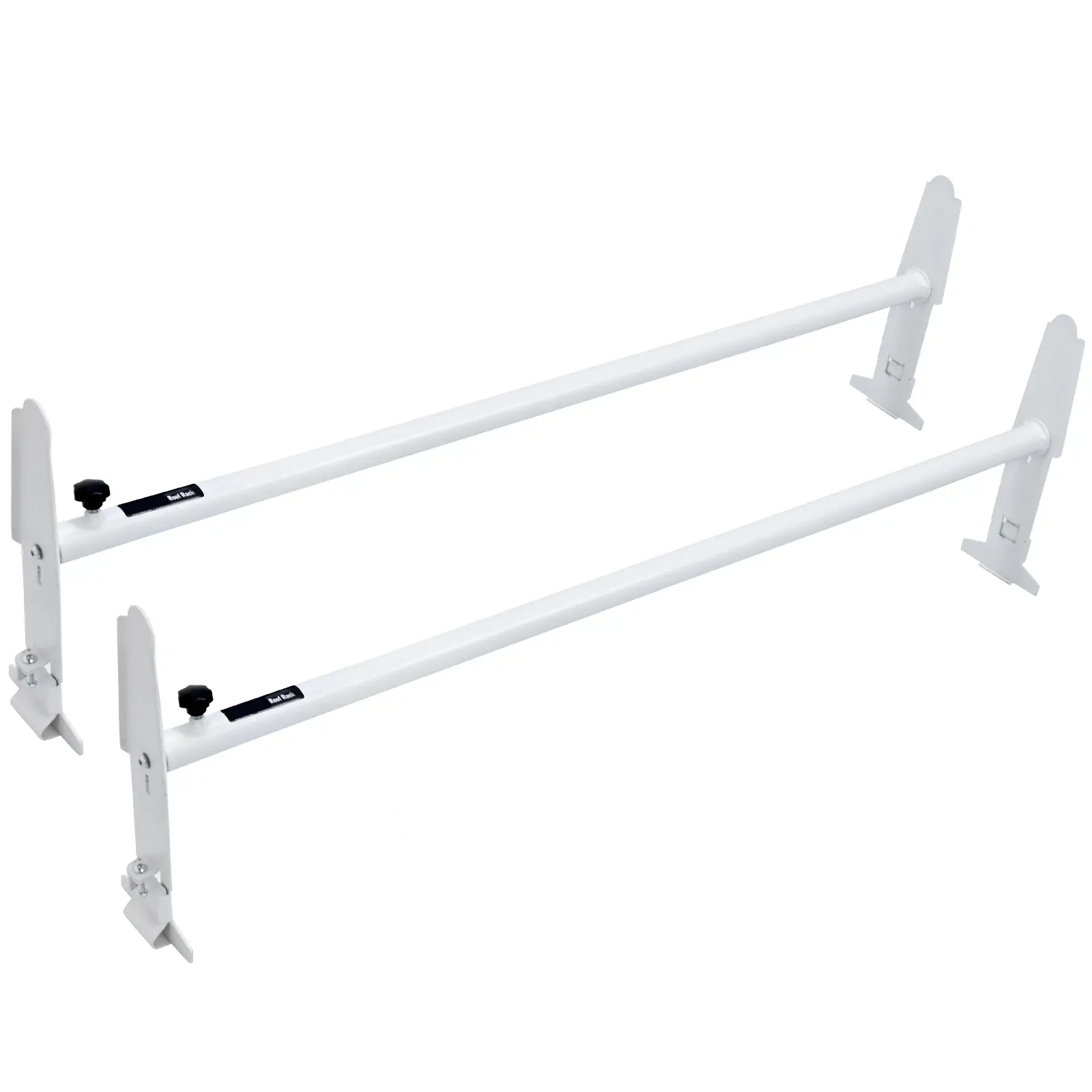 Van Roof Ladder Rack, 2 Bar Alloy Steel Ladder Racks, Adjustable from 47.2"-78.7", 500 lbs Capacity, Roof Rack Compatible with Full-size Vans with Rain Gutter, Chevrolet Express, GMC Savana, etc