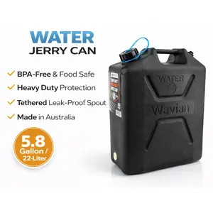 Wavian USA 3215 22L Jerry Can Fuel Gas Can NATO Steel Military 5.8 Gallon