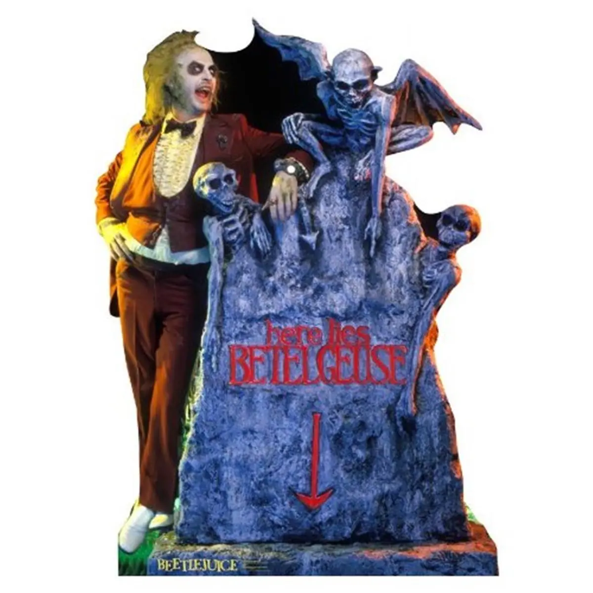 212 MAIN Advanced Graphics Large Beetlejuice Gothic Cardboard Cutout, Home Decor Accessory, with Stand (Includes Easel)