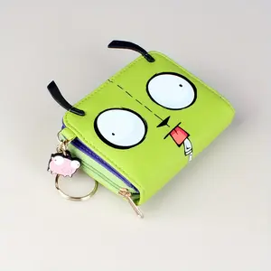 High-Quality 3D Tri-Fold Wallet, Fashionable Green Card Holder with Coin Pocket and ID Window