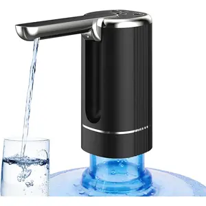 Water Dispenser with 1200Mah Lithium Battery for 5 Gallon Bottle, Automatic Stable Water Pump, Portable Drinking Water Jug Pump for Kitchen,,Office,Camping,Living Room,Beach.(Black)