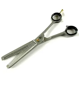 Professional GERMAN Double Teeth Hair Trimming Thinning Scissors Shears 6.5″ + FREE TWEEZERS Haircare Heatless