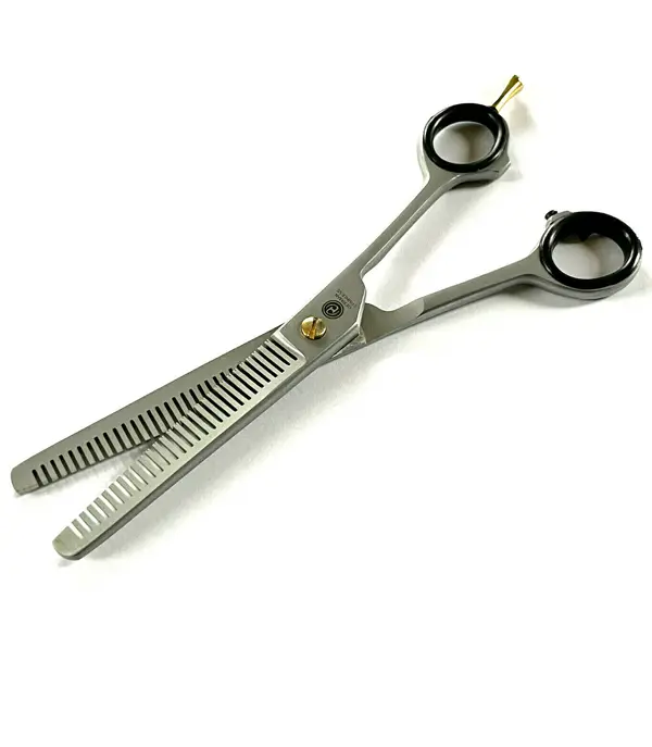 Professional GERMAN Double Teeth Hair Trimming Thinning Scissors Shears 6.5″ + FREE TWEEZERS Haircare Heatless