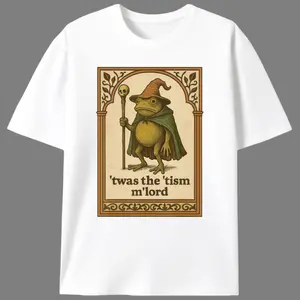 Tism Frog Wizard Meme Men’s Graphic Tee |   Unisex Neurodivergent Casual T-Shirt