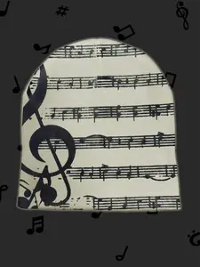 Y2K Fall Winter Thin Abstract Art Knit Hat, Unisex Loose Fit Streetwear Cap, Fashion Beanie, Casual Fashion Accessory, Multiple Styles Available, Digital Printed Hat, Knitted Hat