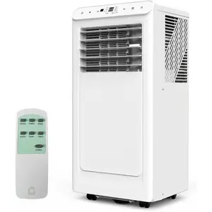 Portable Air Conditioner, 8000 BTU Quiet Portable AC Unit for Rooms Up to 350 Sq ft, 3-in-1 Room Air Conditioner with Fan & Dehumidifier, Black Indoor AC for Bedroom Living Room & Office, 8000 BTU