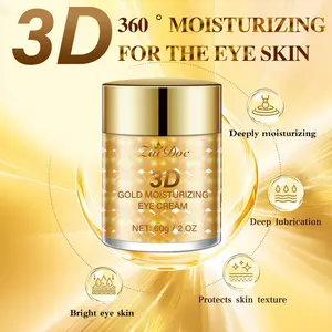ZaiDoc 3D Gold Moisturizing Eye Cream - 60g Anti-Wrinkle Tightening Cream for Radiant Eyes, Reduces Fine Lines & Enhances Eye Area for Youthful Look