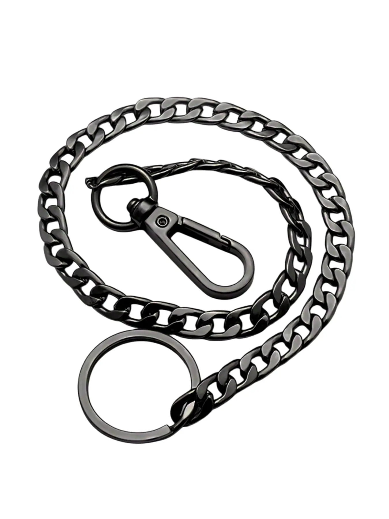 Wallet Chain, Anti-Lost Wallet Chains for Men, Long Jean Pocket Chain with Keyring for Jeans, Men's Keychain, Stylish Heavy Duty Keychain