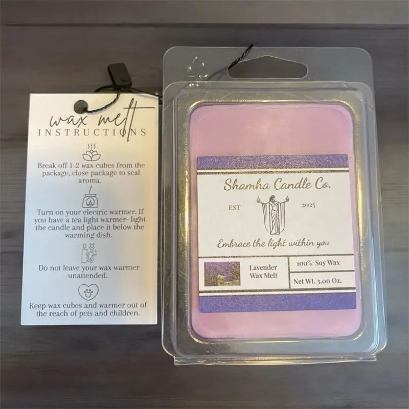 Shamha Candle Co. Lavender Wax Melt - 100% Soy Wax - Electric Wax Warmer Melt - 3.00 oz - Embrace the Light Within You