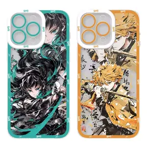 Demon Slayer Hot Anime Phone Cases For iPhone 17 16 15 14 13 12 11 Promax Pro Air Plus Angel Eyes Transparent Protective Cover Protection Cellphone Smartphone