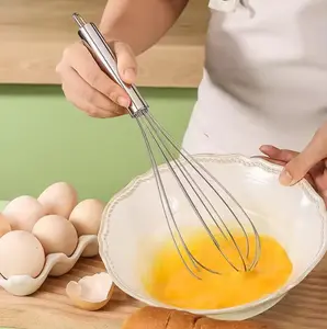 tainless Steel Whisk – Manual Egg Beater for Baking & Cooking, Durable Kitchen Tool for Mixing, Whipping & Stirring