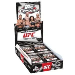 2026 Topps Chrome UFC Hobby Box - UFC Theme Sports Trading Card Collectible