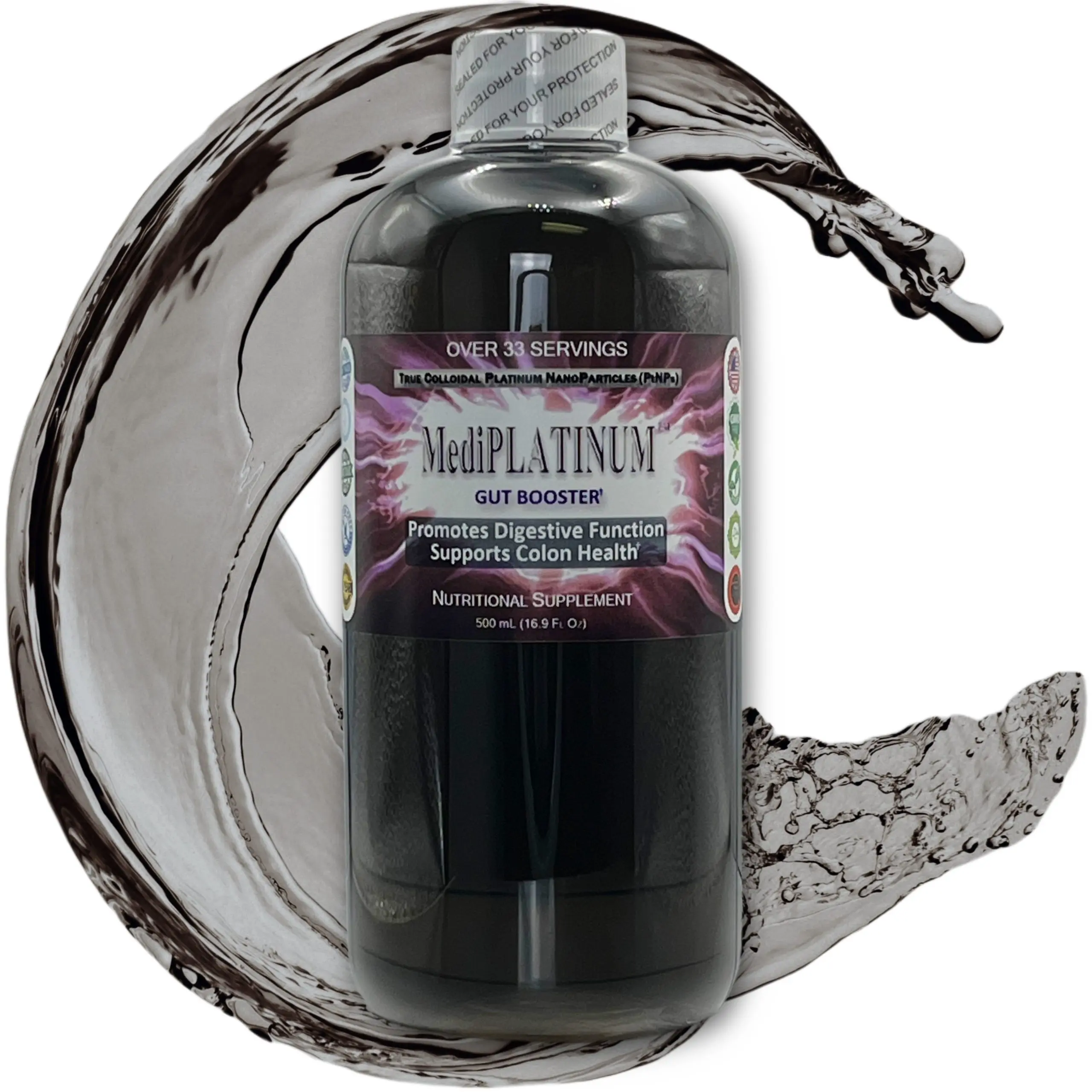 MediPLATINUM Gut Booster True Colloidal Platinum PtNP Nutritional Dietary Supplement