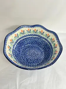 Bowl ~ Wavy Edge ~ Medium ~ 10 inch - 3371X - T4*