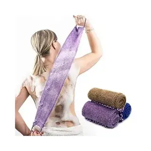3 Pieces African Net Sponge with Handles Long African Exfoliating Net Washcloth Bath Sponge Net Cloth Wash Net Body Back Scrubber for Shower Loofah