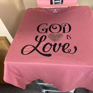 100% cotton unisex fit shirt sleeve t-shirt