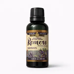 Aceite Esencial de Romero 40ml | 100% Puro y Natural (Rosmarinus Officinalis) | Aroma Herbal Fresco | Cuidado Cabello y Piel