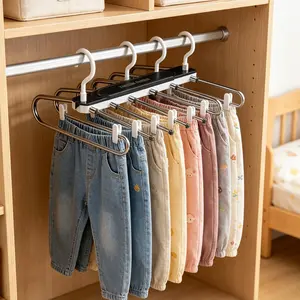Foldable Trouser Hanger Magic Organizer for All Pants Types