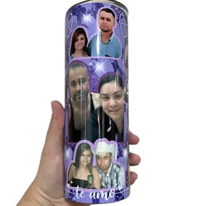 Custom Photo collage 20oz skinny Tumbler