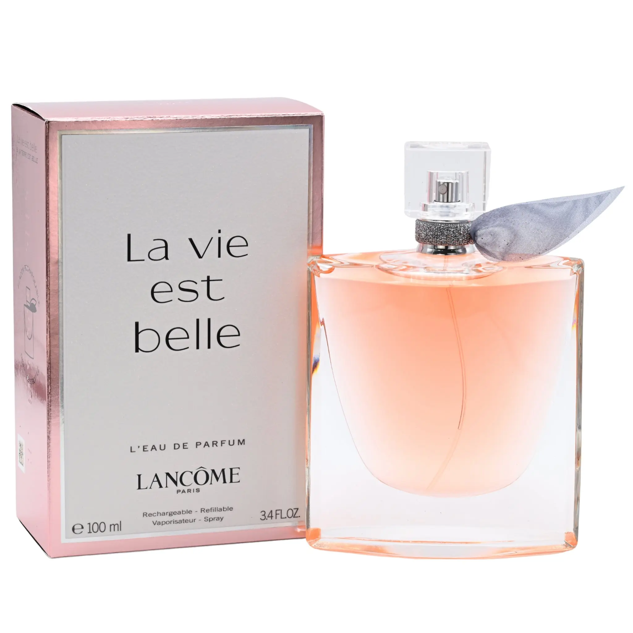 Women's Lancome La Vie Est Belle L'EAU EDP Spray - 3.3-3.4 fl oz (3-3.9 fl oz range), high quality floral citrus scent, long-lasting, new in box, beauty self care products, Floral Sweet Perfume, Elegant Floral Fragrance