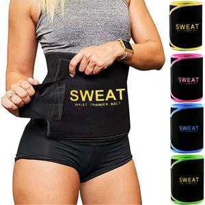 Sauna Sweat Ab Waist Trainer Belt for Women and Men - Sweat Band Waist Trainer Belt for Sports Training Gym Workouts, Women Sportswear, Womenswear, Fajas Para Mujer, 5 Adjustable Sizes, 5 Color Choose