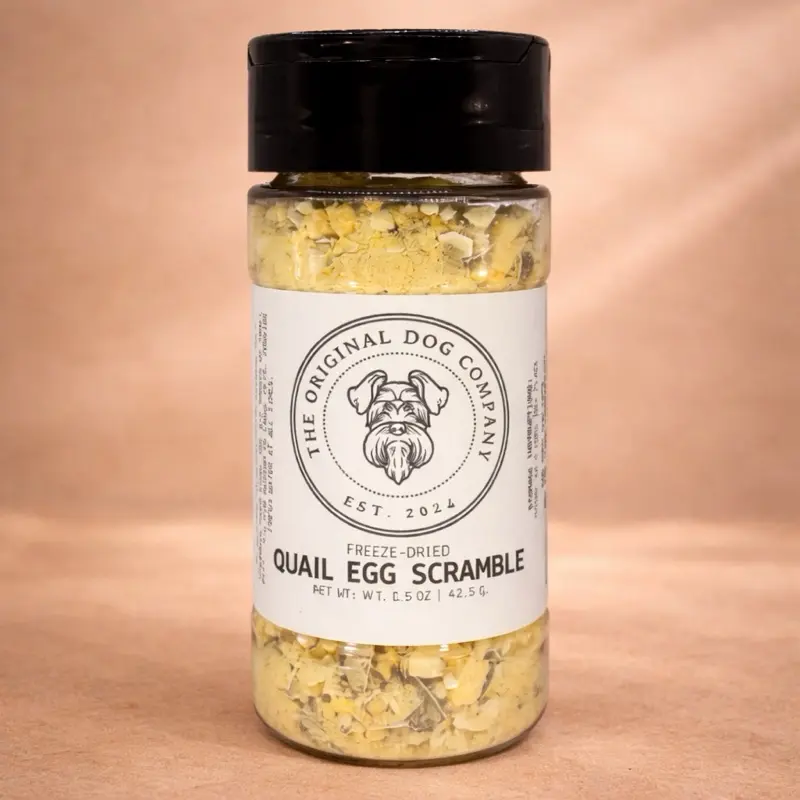 Freeze-Dried Quail Egg Scramble Topper for Dogs & Cats | Easy Bowl Upgrade