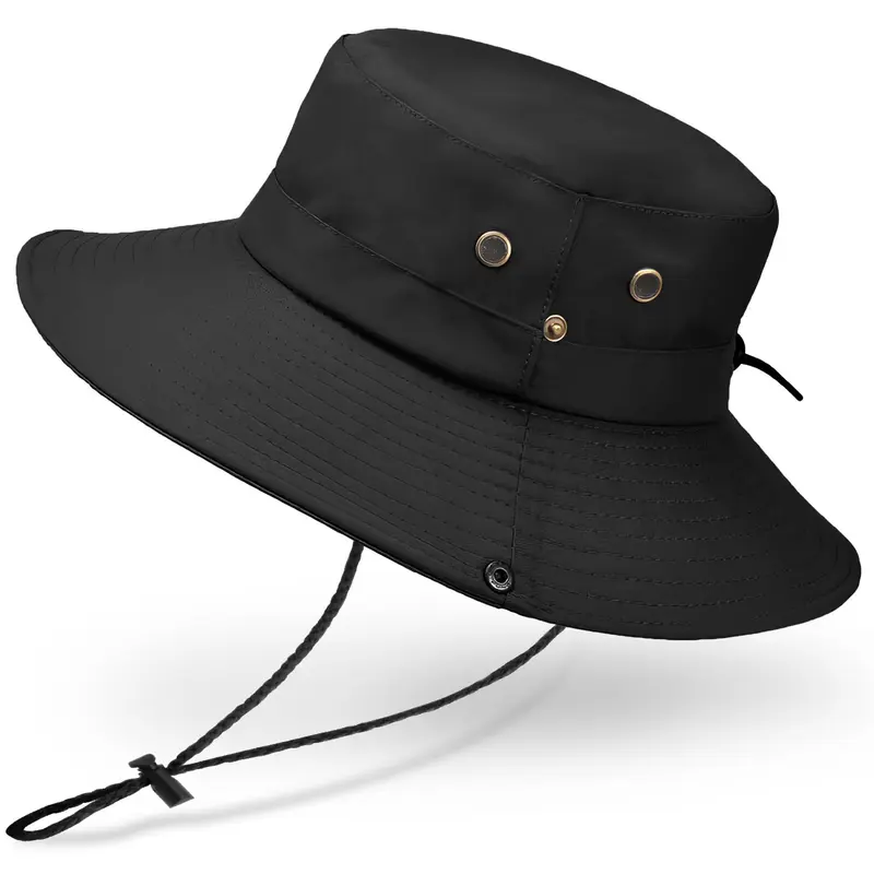 Unisex Sun Hat, Wide Brim Bucket Hat UV Protection Hat for Fishing Hiking Gardening Safari Beach