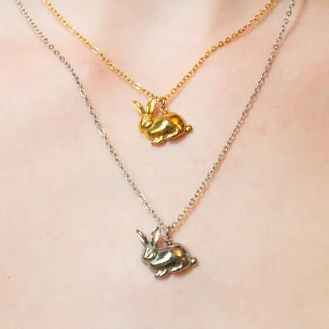 Bunny Necklace | Stainless Steel Non-tarnishing Jewelry
