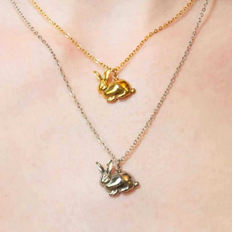 Bunny Necklace | Stainless Steel Non-tarnishing Jewelry