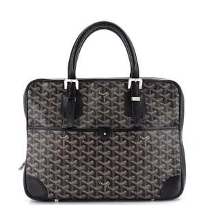 Pre-owned Goyard Canvas Coated Top Handle Bags Ambassade Briefcase Coated Canvas PM by Rebag