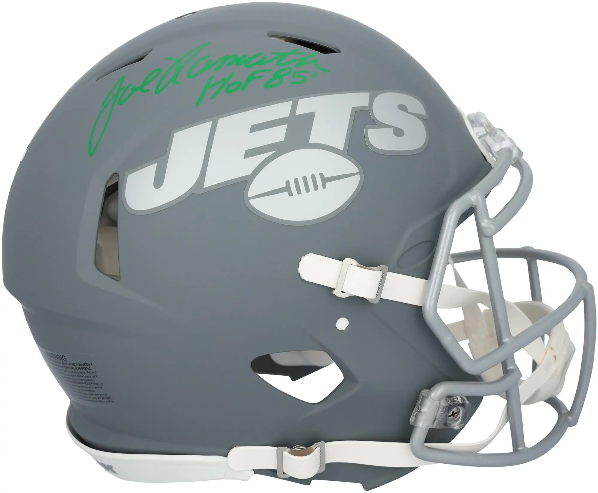 Joe Namath New York Jets Autographed Riddell Slate Speed Authentic Helmet with "HOF 85" Inscription - Fanatics Authentic Certified