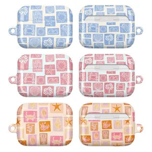 Coastal Aesthetic Shell & Starfish AirPods Case, Pastel Summer Beach  Vibes Cover for AirPods 4/3/2/1 & Airpods Pro 3/2/1, Whimsical Aesthetic, Cute Ocean Shells AirPods Case - Aesthetic Beachy Gift for Her