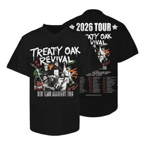 Treaty Oak Revival 2026 West Texas Degenerate Tour  Football Jersey shirt