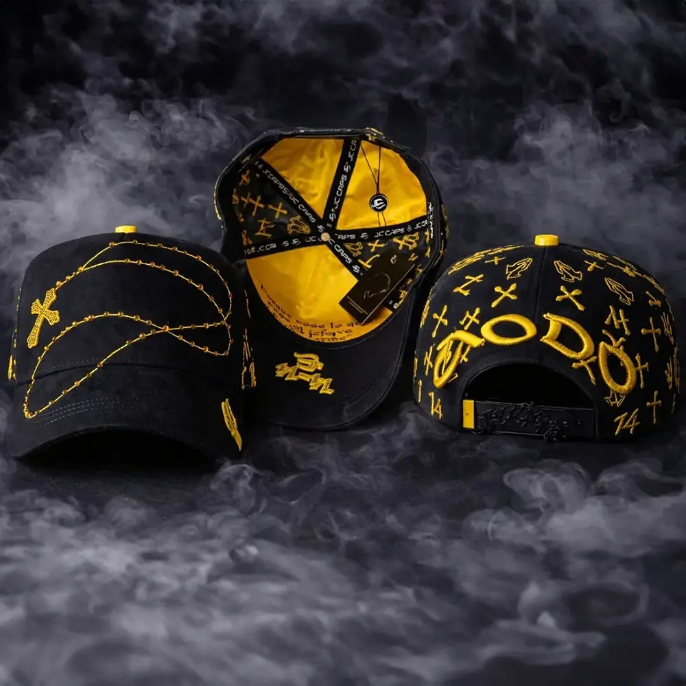 ÉXODO 14-14 GOLD JC Caps GORRA/HAT SHIPPED IN BOX SAME DAY WITH PIN