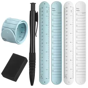 Azefnuhk 2 count Erasable  Bracelets, Wrist Notepad, Nurse Wrist Notebook,  Wrist Bandwith Ballpoint Pen and Eraser Reminder Bracelet Wrist Band Notepad Gifts for Nurse Week Essentials