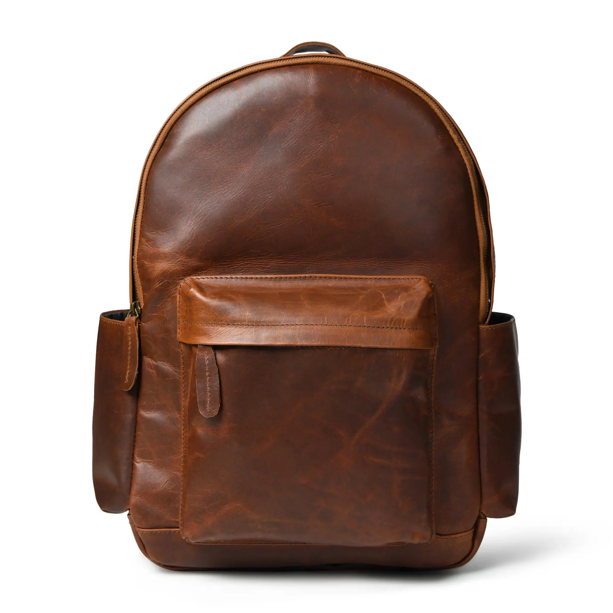 Atlas Full-Grain Leather Work Backpack for Laptops