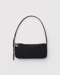 Nylon Pochette Bag in Black