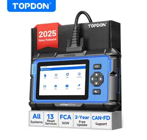 TOPDON ArtiDiag600 Elite,  Portable Car Diagnostic OBD2 Scanner, Full-System Car Diagnostic Tool, 13 Reset Services, FCA AutoAuth, Automotive Scan Tool with CAN-FD, 2-Years Free Updates. Upgraded Version of AD600S.