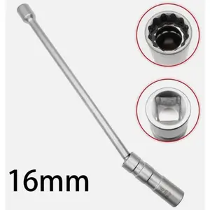 16MM Magnetic Swivel Spark Plug Socket 12-Point Removal Tool For TOYOTA