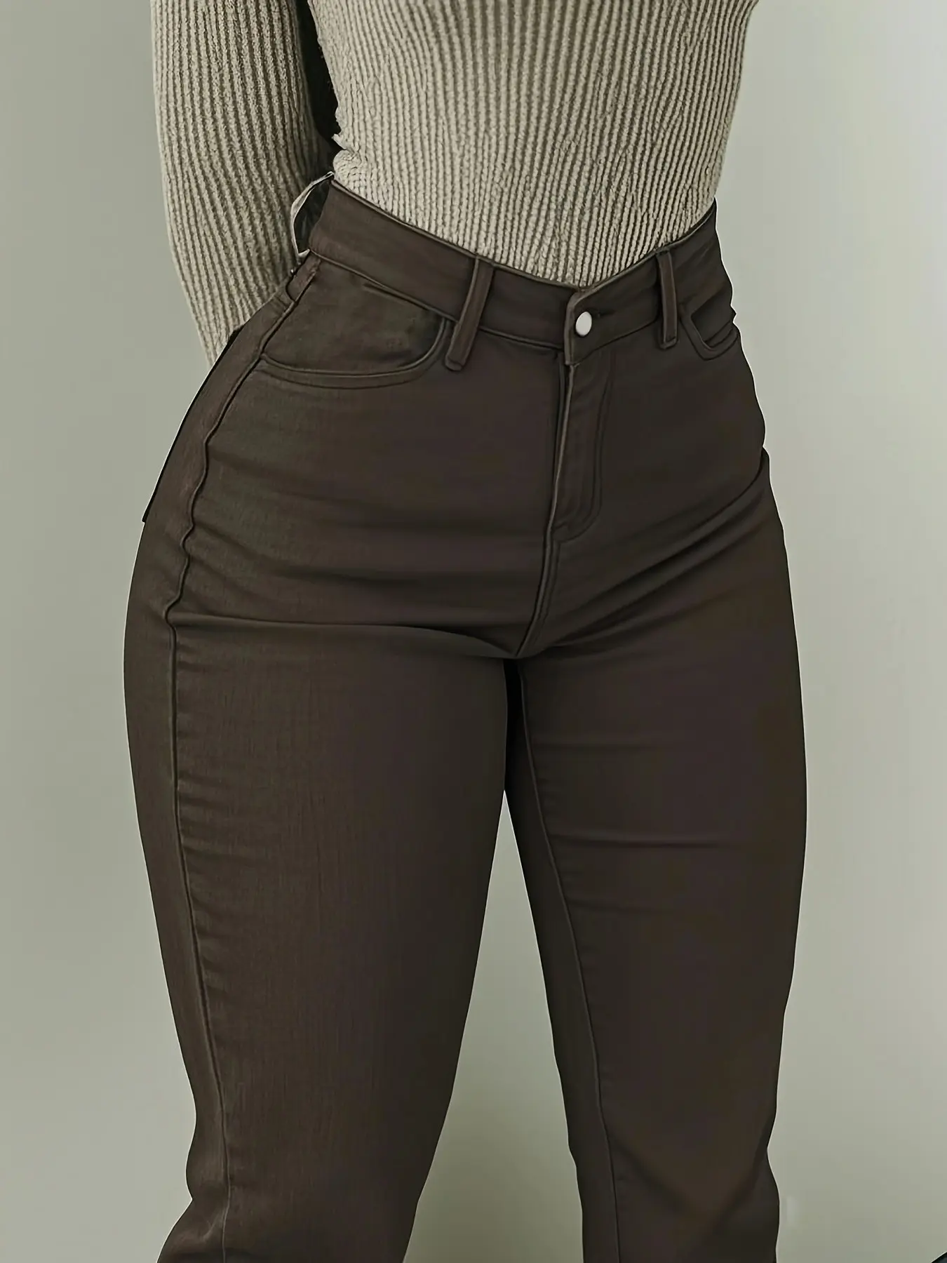 High Waist Flare Jeans for Women, Elastic Bootleg Pants, Bottoms, Y2K Street Casual Vintage Fashion, Fit, Comfortable and Stylish Streetwear