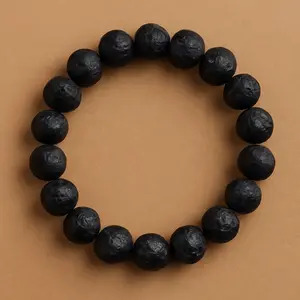 Lava Stone Bracelet – Natural Volcanic Rock Beads for Grounding, Stress Relief & Aromatherapy – Unisex Adjustable Healing Bracelet for Men & Women– Stylish Grounding Jewelry with Spiritual Energy